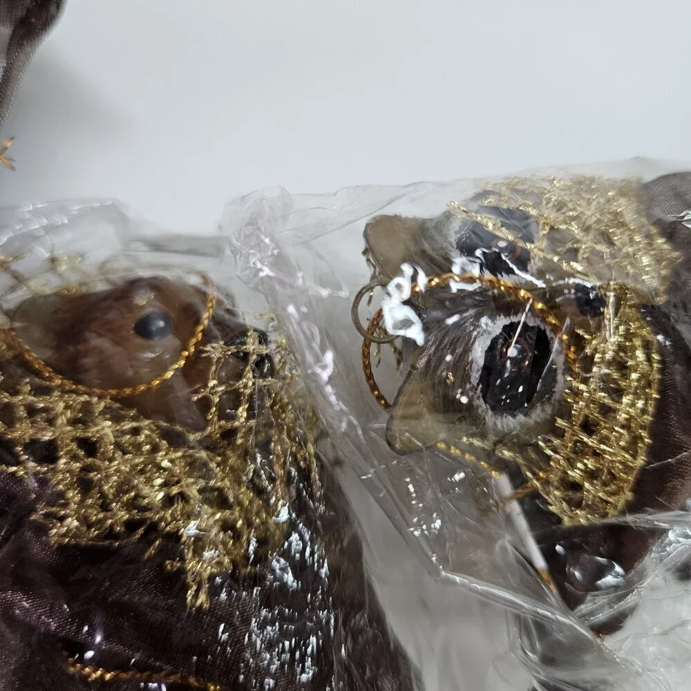 NEW VINTAGE Katherine's Collection 8 Animal Bag Charm Ornament Lot Wayne Kleski
